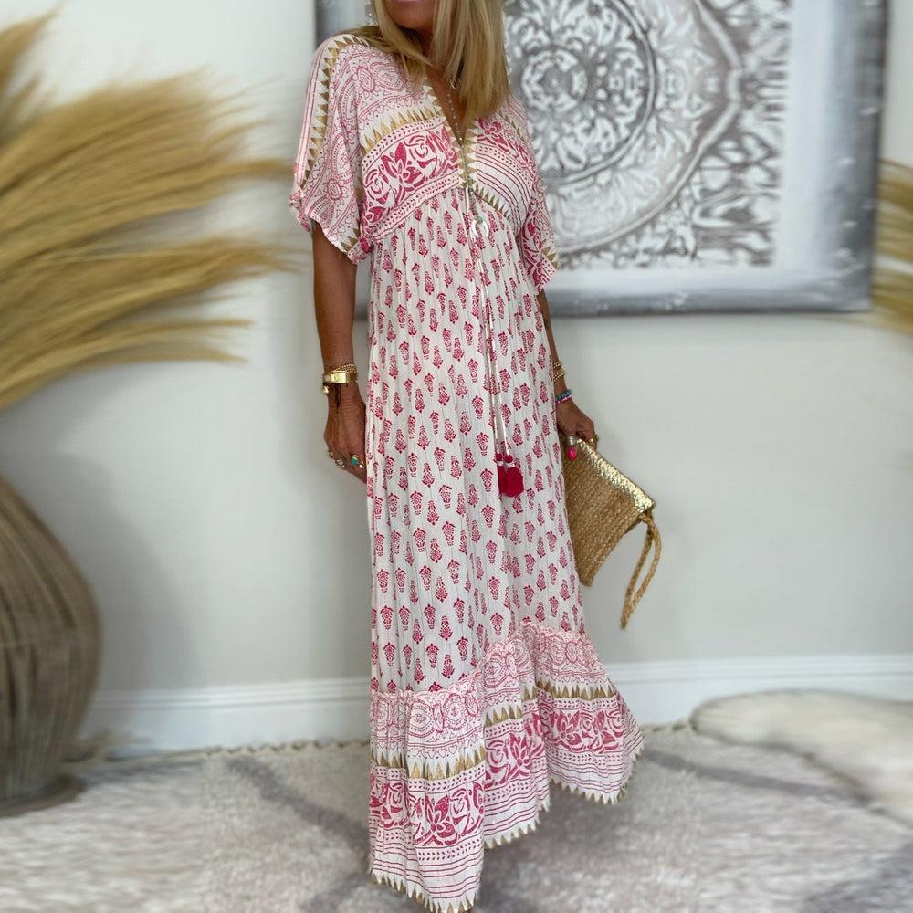 YENTE | VESTIDO MAXI BOHO SIENNA