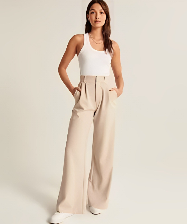 CLAUDIA- ELEGANTE PANTALON ANCHO PARA DAMA